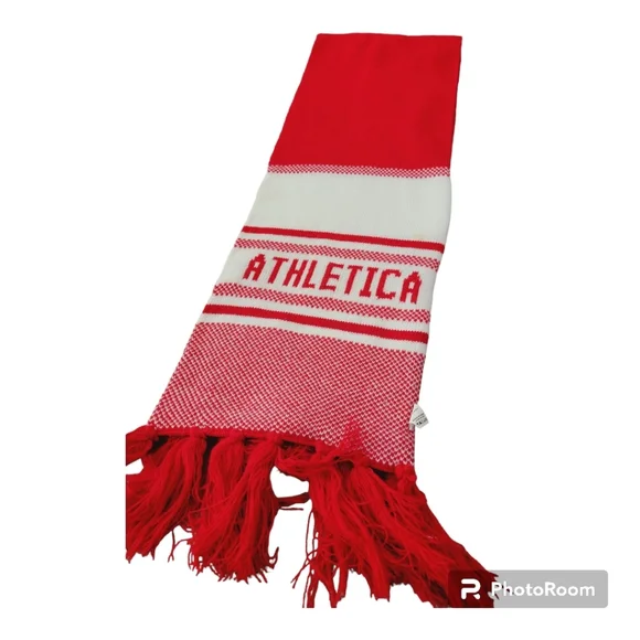 🧣Lululemon Unisex Red White Olympic Cheer Gear Scarf Spell Out Knit🧣 - Picture 13 of 14